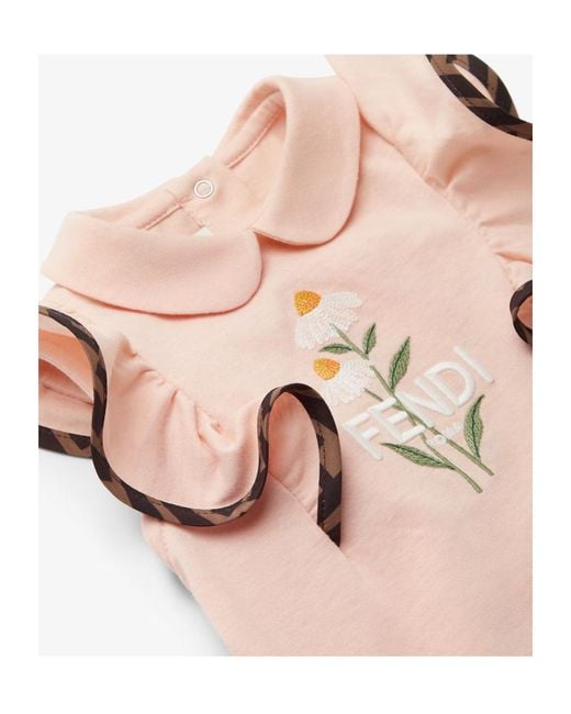 Fendi Pink Jersey Baby Dress