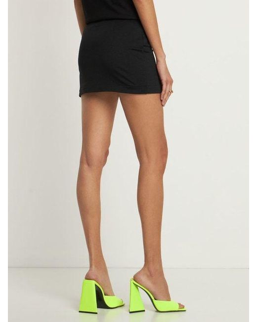 GIUSEPPE DI MORABITO Black Lycra Mini Skirt