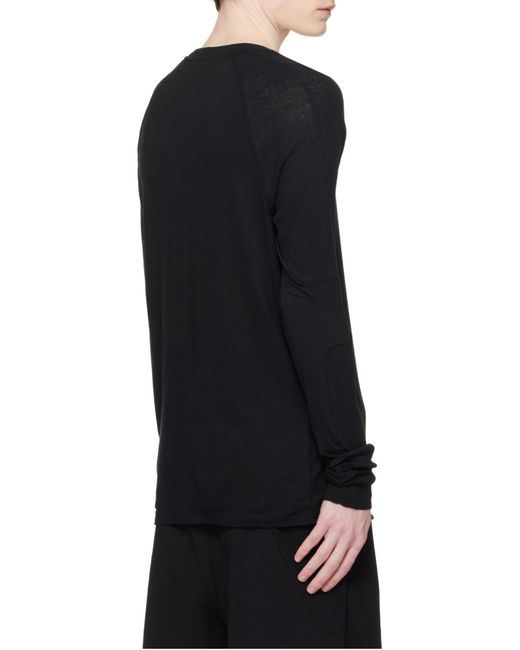 Thom Krom Black Long Sleeve T-Shirt for men