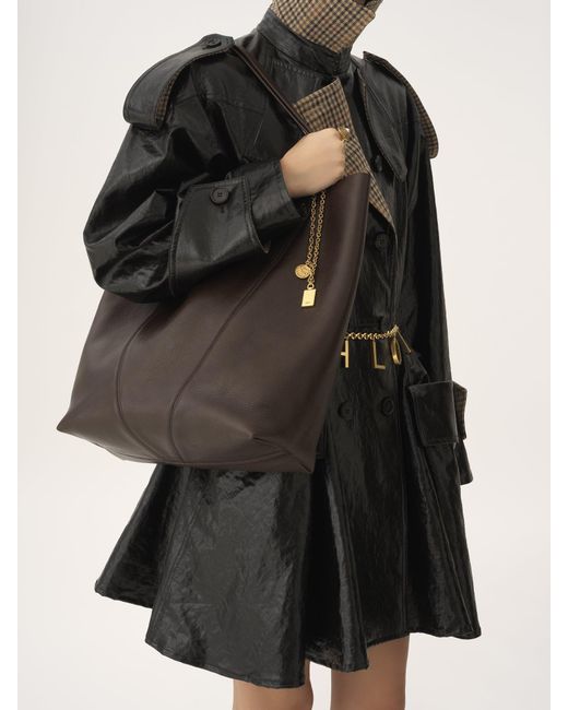 Chloé Brown Chloé Large Spin Tote Bag