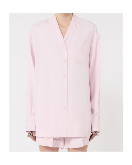 Sportmax Pink Cocco Button-Up Shirt