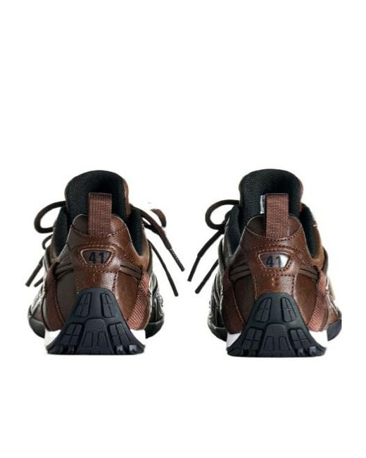 Balenciaga Brown Radar Leather Sneaker for men