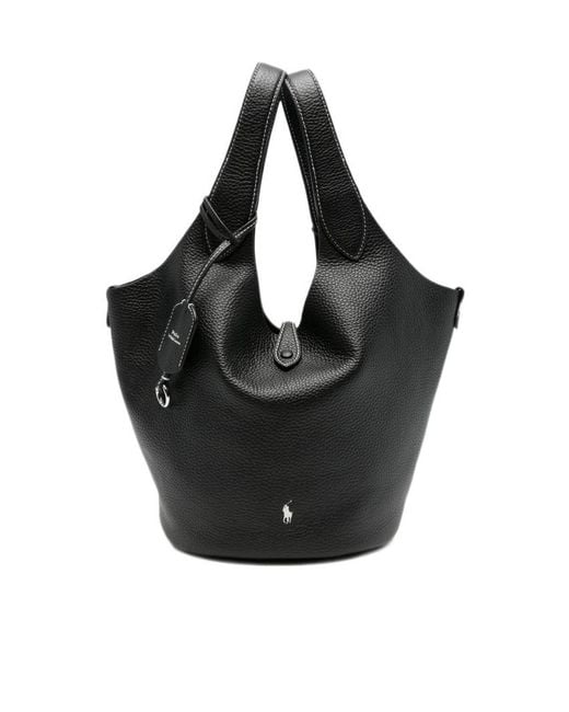Ralph Lauren Black Double-Handle Handbag
