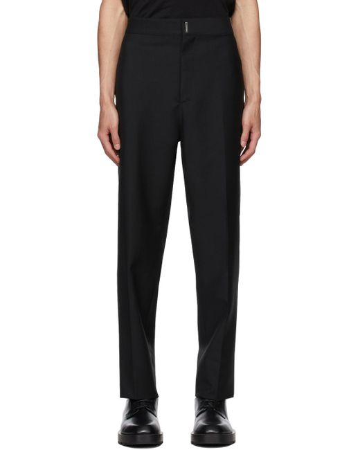 Givenchy Black Straight-Leg Tailored Trousers for men