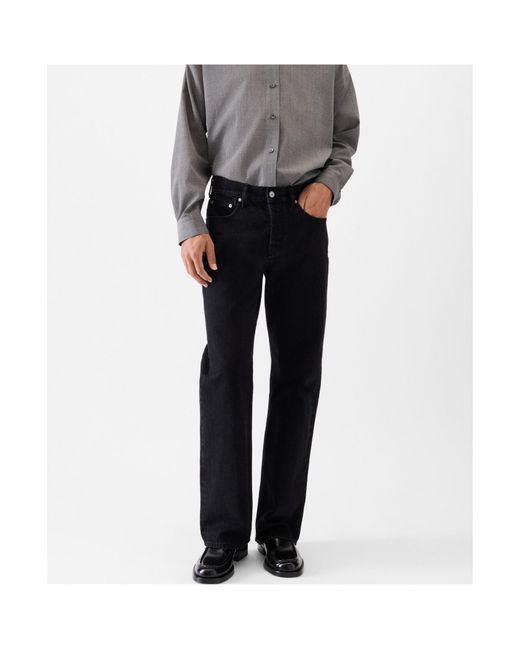Jacquemus Blue Logo Detailed Straight-Leg Jeans for men