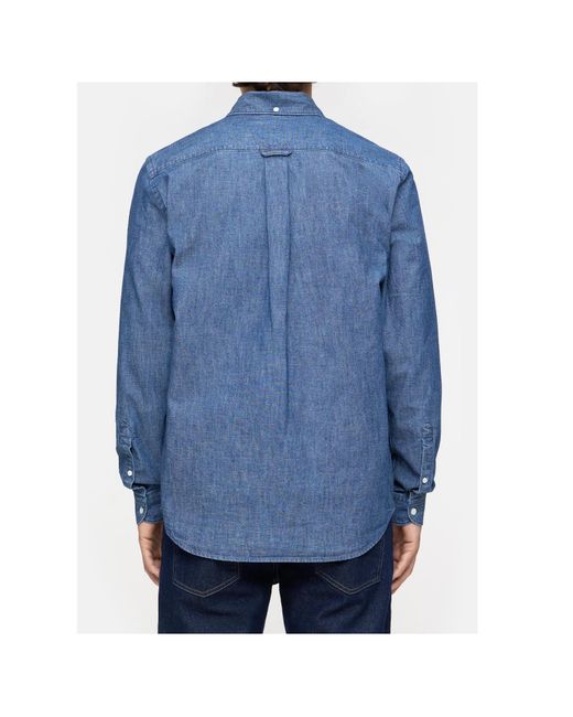 Closed Blue Button-Up Shirt for men