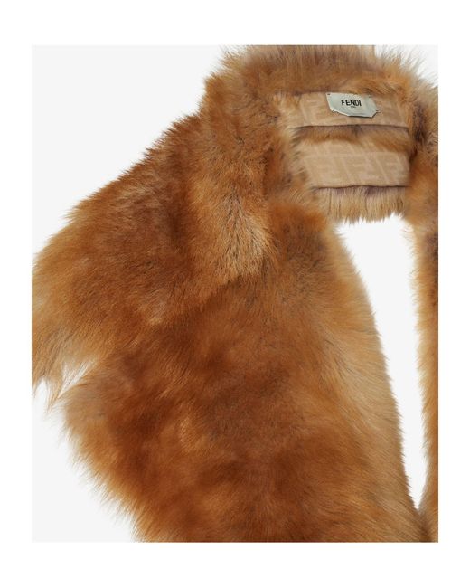 Fendi Brown Wraparound Maxi Scarf