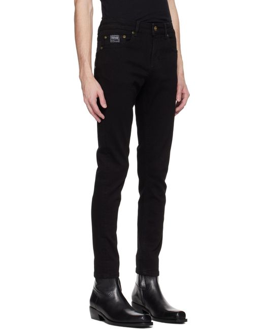 Versace Jeans Black Couture Signature Fit Jeans for men