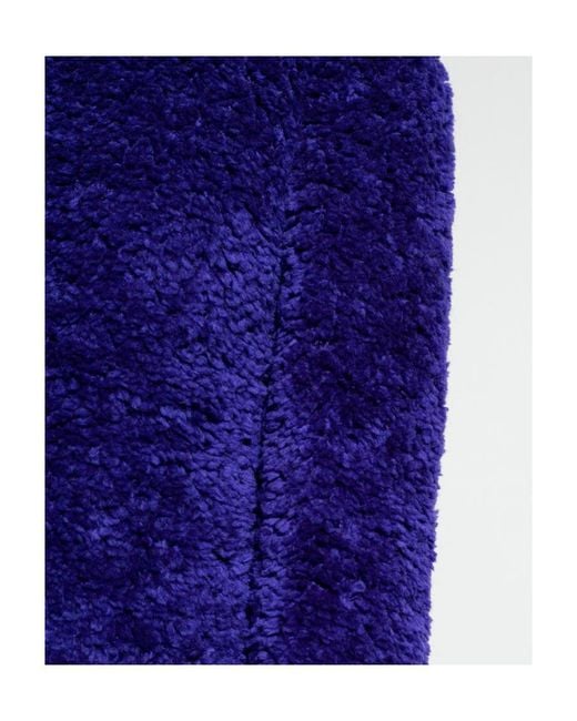 Stella McCartney Blue Textured Knitted Cropped Jumper