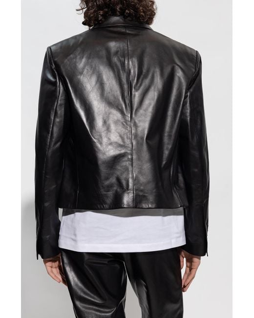 Ferragamo Black Ferragamo Single-Breasted Tailored Blazer for men