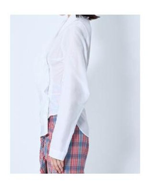 Vivienne Westwood White Galatea Asymmetric Button-Down Shirt