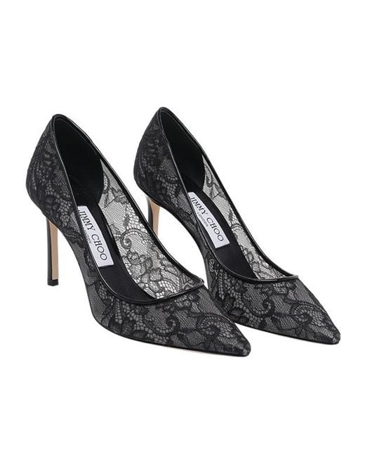 Jimmy Choo Metallic Romy 85 Pumps