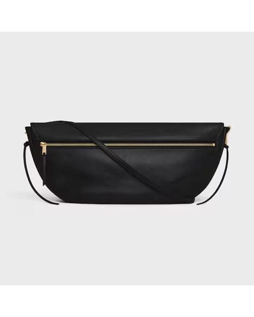 Céline Black Halfmoon Soft Triomphe Bag