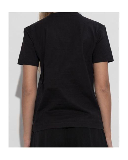 Dolce & Gabbana Black Dg Logo Embellished Crewneck T-Shirt
