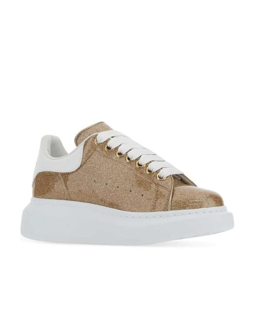 McQueen Natural Leather Sneakers