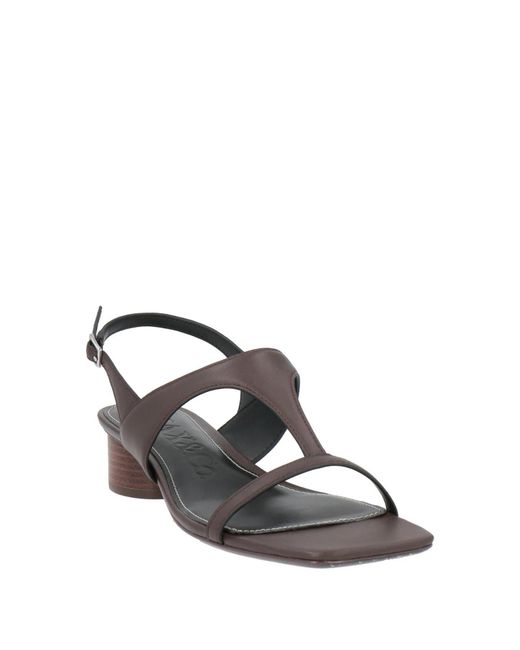 MAX&Co. Brown One-Strap Sandals