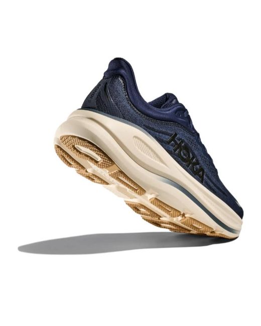 Hoka One One Blue Bondi 9 Logo-Detail Sneakers for men