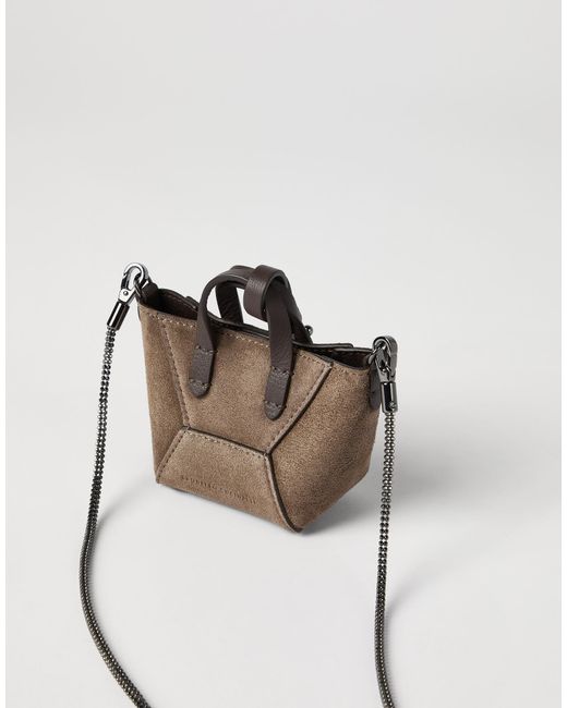 Brunello Cucinelli Green Bc Duo Mini Bag