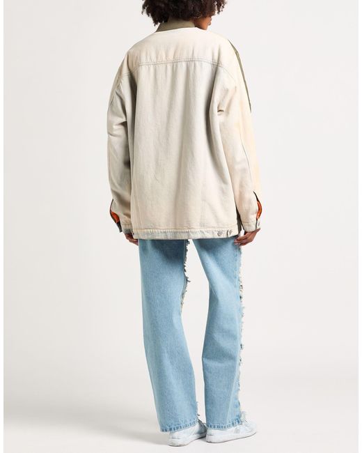 MM6 by Maison Margiela Green Two-Tone Bomber Jacket