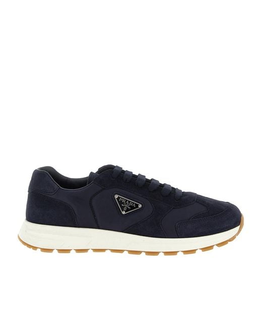 Prada Blue Prax 01 Re-Nylon Sneakers for men