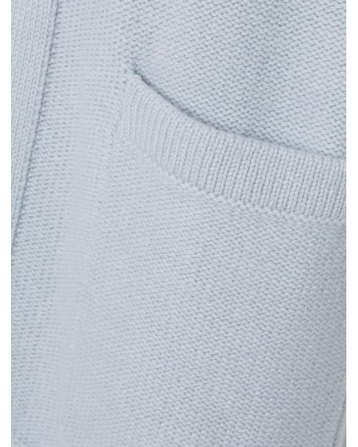 The Elder Statesman Blue Oversized Cardigan