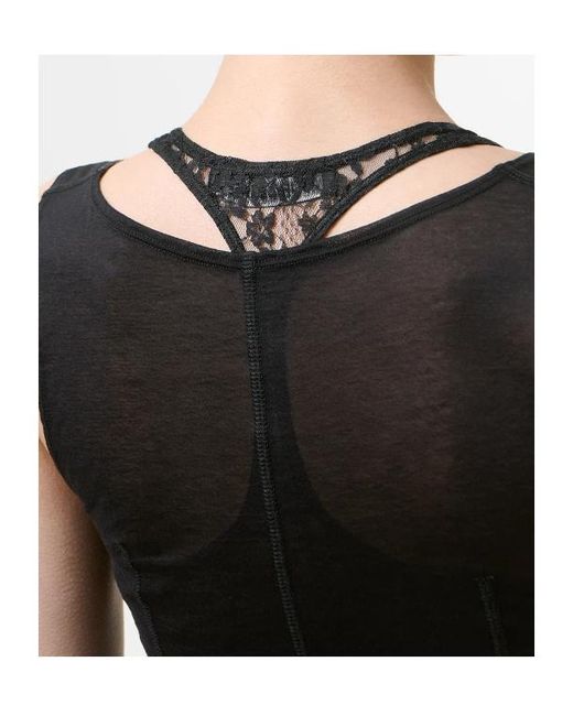 Our Legacy Black Lace Panel Swim Tank