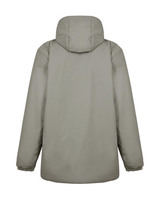 Rains Green Lohja Long Cargo Jacket for men
