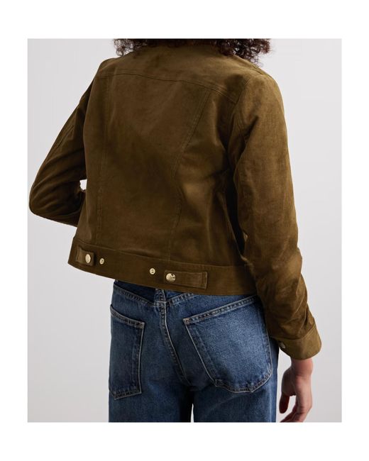 Nili Lotan Green Lizeth Corduroy Casual Jacket