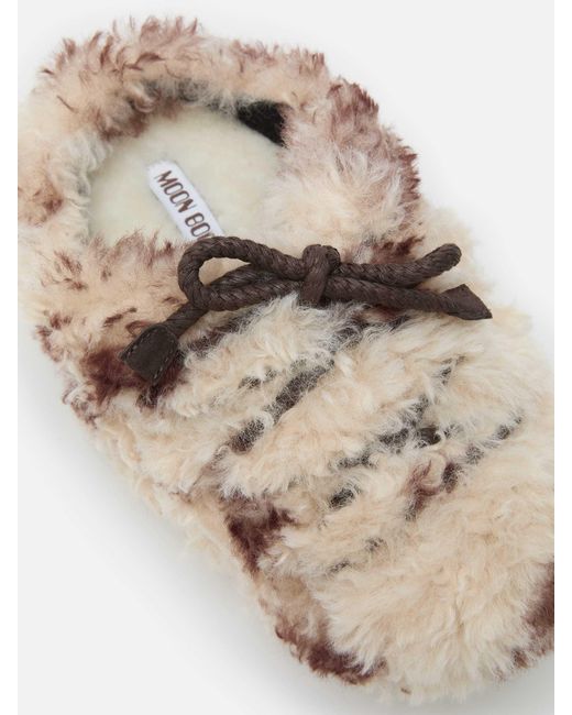 Moon Boot White Evx Curly Mules