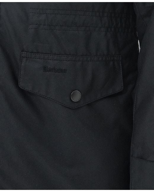 Barbour Black Sapper Wax-Finish Jacket for men