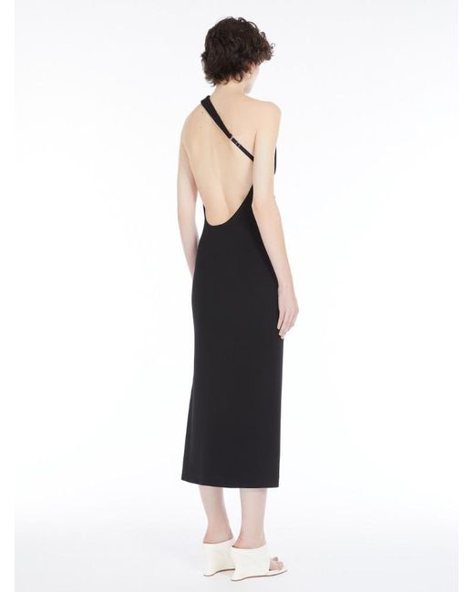 Sportmax Black A Bare-Back Dress