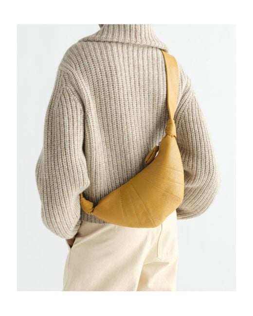 Lemaire White Small Croissant Bag