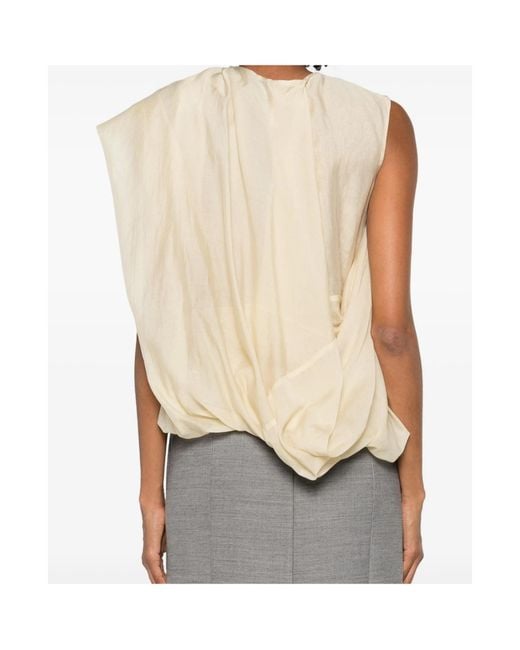 Entire studios Natural Draped Blouse