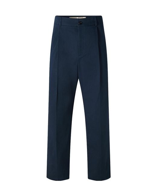 Valentino Blue Wide-Leg Tailored Trousers for men
