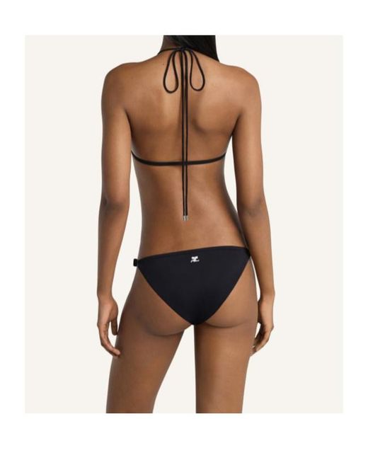 Courreges Black Courrèges Buckle Bikini