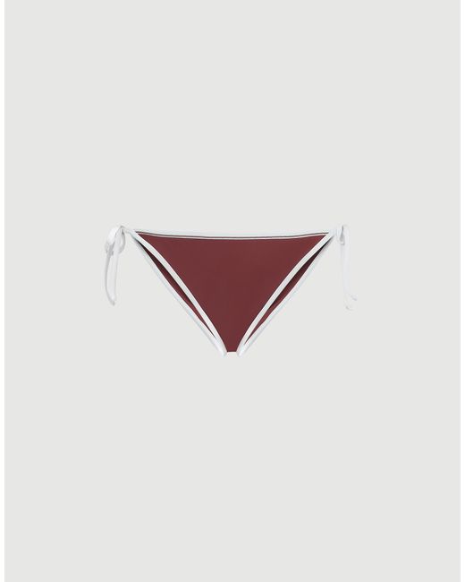Brunello Cucinelli Purple Monili Bikini Top