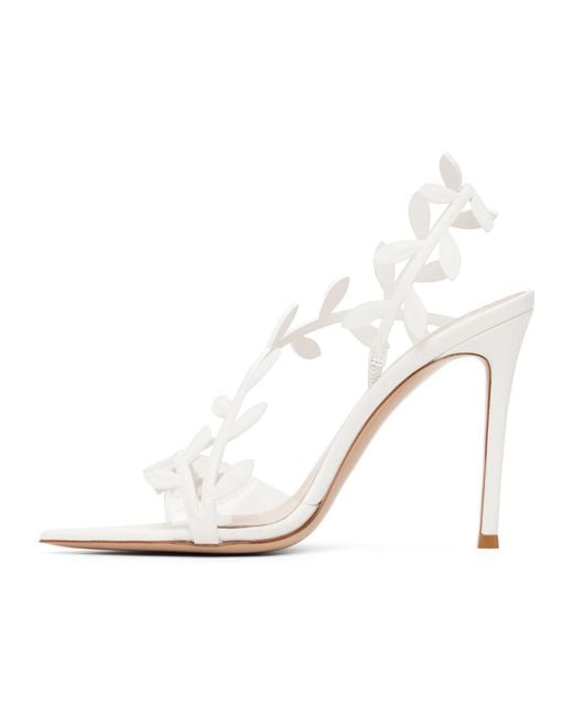 Gianvito Rossi White Flavia High-Heeled Sandals