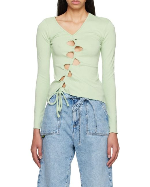 AVAVAV Blue Long-Sleeved T-Shirt