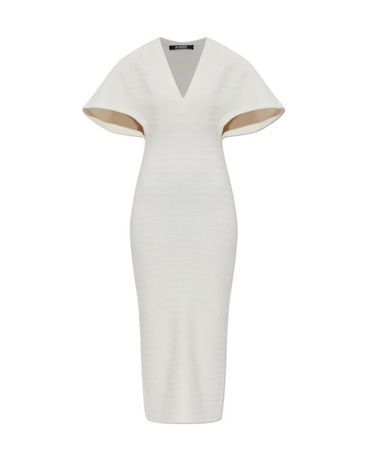 Jacquemus Women's White 'Maille' Dress