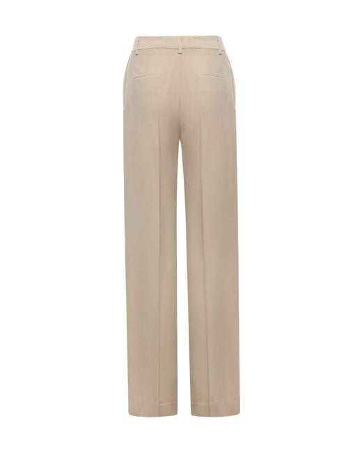 Ottod'Ame Natural Ottod'Ame High-Waist Straight-Leg Pants