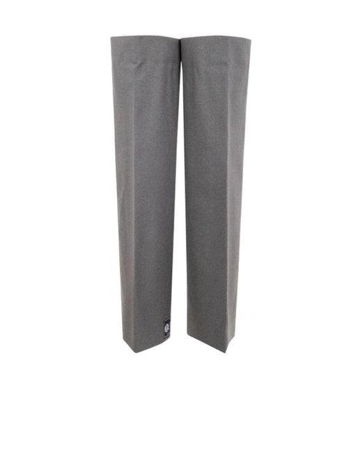 Jean Paul Gaultier Gray Floating Legs Tailored Leg Warmers