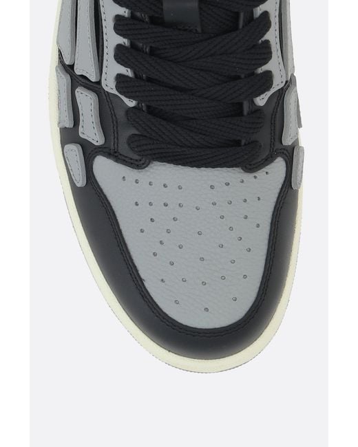 Amiri Black Skel Lace-Up Sneakers for men