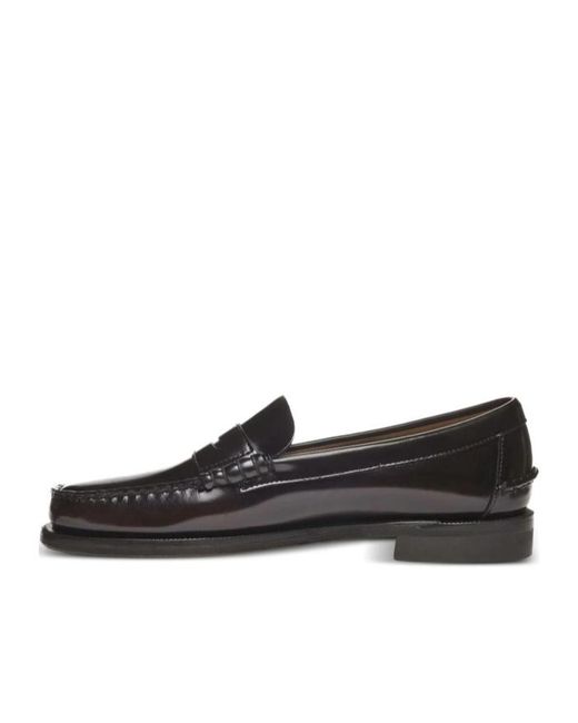 Sebago Black Round-Toe Loafers