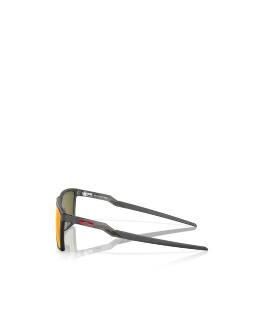Oakley Orange Geometric Frame Sunglasses for men