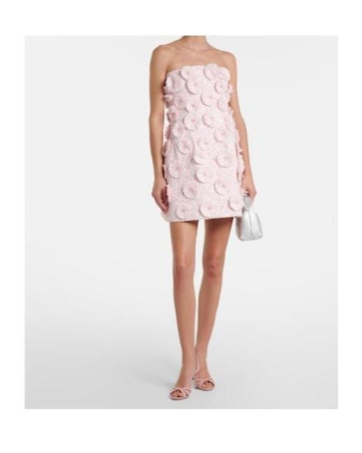 Jonathan Simkhai Pink Holland Embellished Bustier Dress