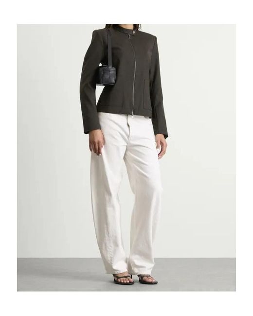 St. Agni Black Long-Sleeved Casual Jacket