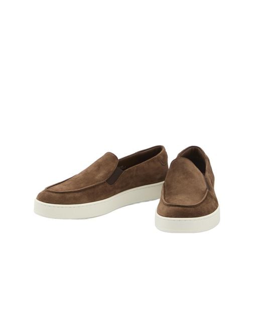 Church's Brown Round Head Loafer Shoes for men