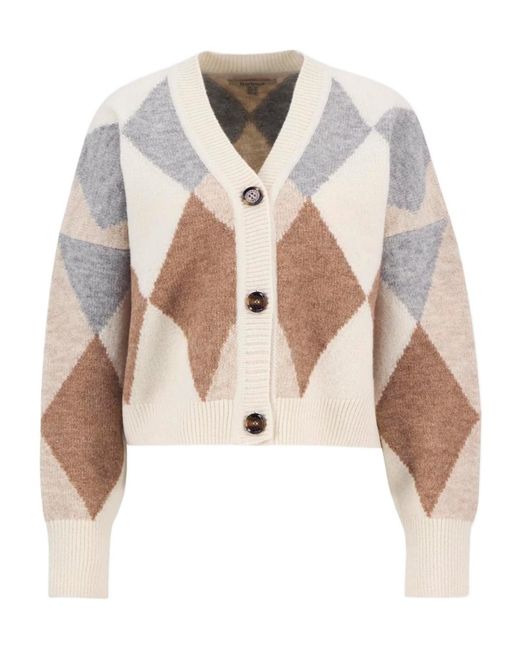 Barbour White Silvia Cardigan