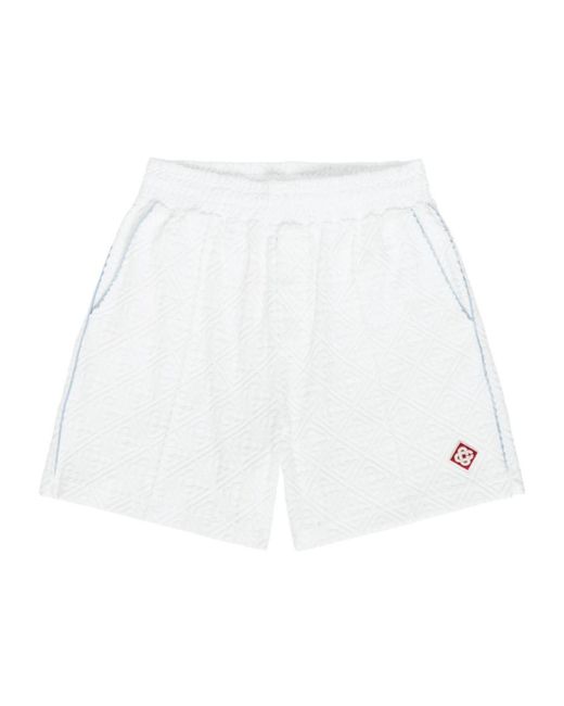 Casablanca White Comfortable Casual Shorts for men