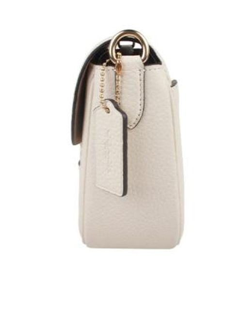 COACH Natural Amelia Saddle Shoulder Bag